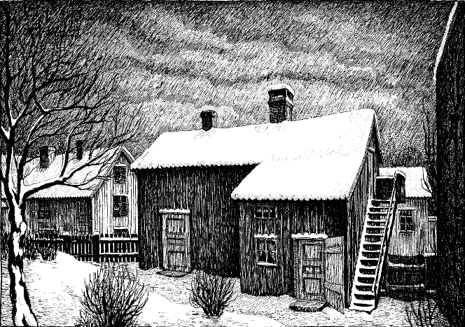I det här huset i Marstrand bodde Gustaf och Ida. Här födde de tio barn. Hälften dog av spanska sjukan.